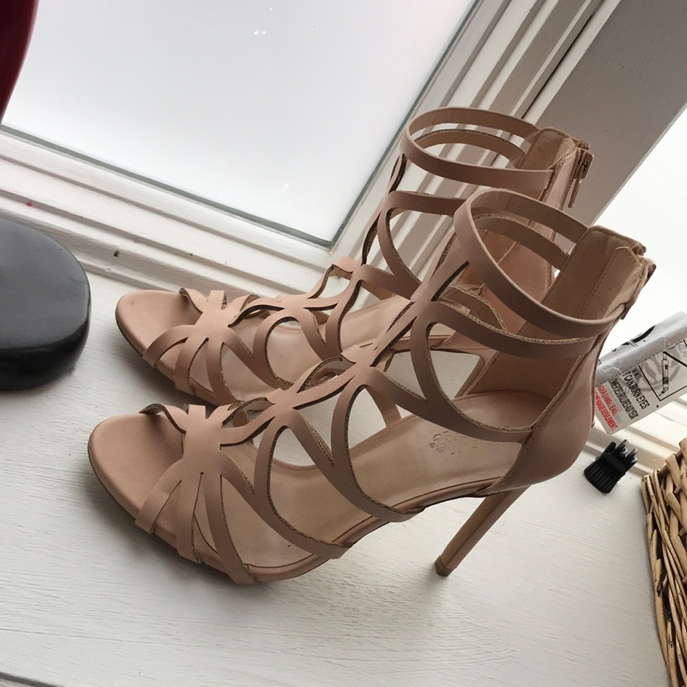 NUDE PINK SEXY NIGHT OUT HEELS